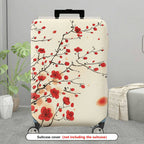 1-Piece Elegant Sakura Floral Branch Pattern Travel  Suitcase Luggage Cover, Stretch Protective Sleeve