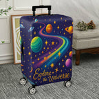 1-Piece Planet Star Galaxy Universe Cosmic Astronomy  Suitcase Luggage Cover, Stretch Protective Sleeve