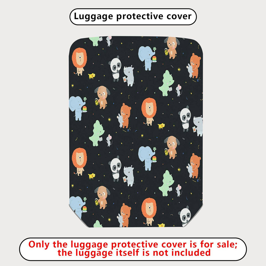 1-Piece Animal Elephant Lion Dinosaur Panda  Suitcase Luggage Cover, Stretch Protective Sleeve