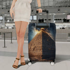 1-Piece Cosmic Pyramid Starry Night Ancient Mystical Galactic  Suitcase Luggage Cover, Stretch Protective Sleeve
