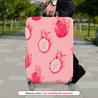 1-Piece Pink Dragon Fruit Pattern Travel Vacation Holiday Fruit  Suitcase Luggage Cover, Stretch Protective Sleeve