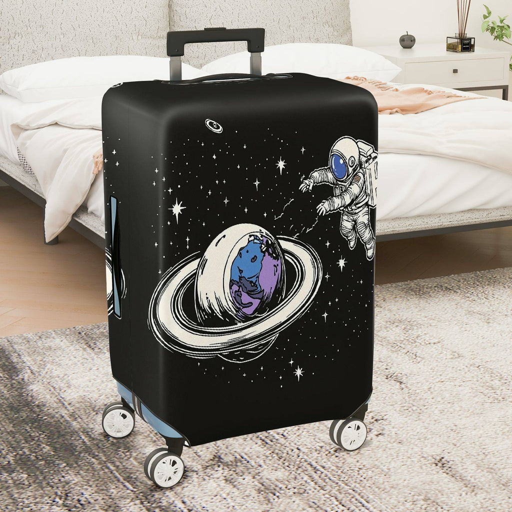 1-Piece Astronaut Planet Space Galaxy Cosmic  Suitcase Luggage Cover, Stretch Protective Sleeve