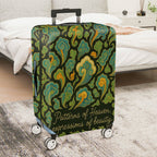 1-Piece Abstract Floral Cloud Retro Ethnic Artistic  Suitcase Luggage Cover, Stretch Protective Sleeve