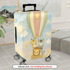 1-Piece Animal Hot Air Balloon Star Cloud Sky  Suitcase Luggage Cover, Stretch Protective Sleeve