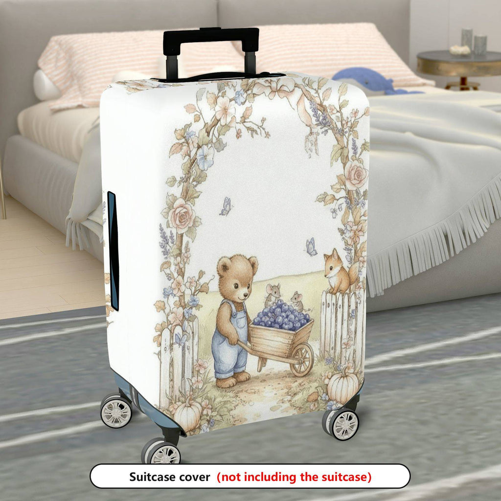 1-Piece Animal Flowers Arch Nature  Suitcase Luggage Cover, Stretch Protective Sleeve