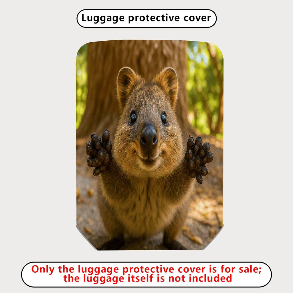 1-Piece Quokka Animal Nature Cuteness Forest Joy  Suitcase Luggage Cover, Stretch Protective Sleeve