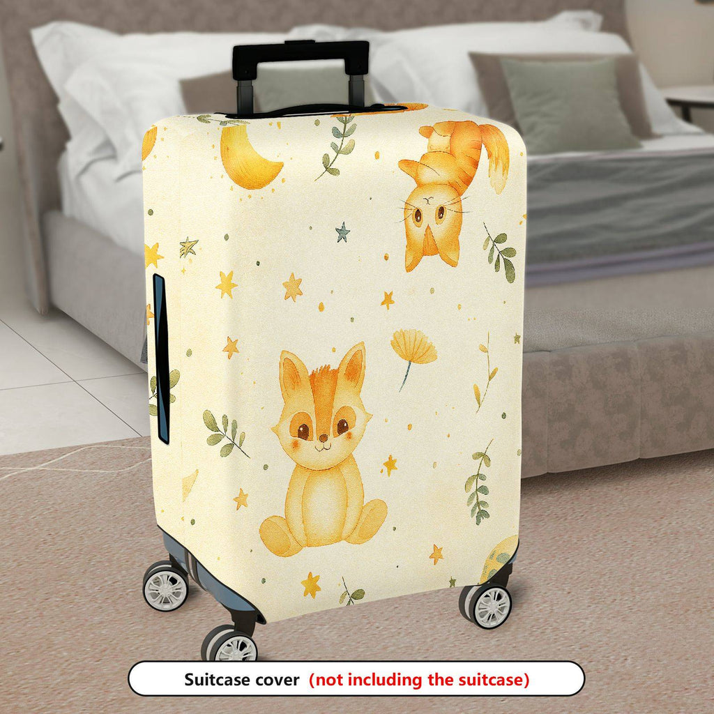 1-Piece Animal Star Moon Flower Leaf  Suitcase Luggage Cover, Stretch Protective Sleeve
