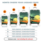 1-Piece Sunset Mountain Landscape Cloud Sky Nature  Suitcase Luggage Cover, Stretch Protective Sleeve