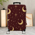 1-Piece Crescent Moon Starry Night Cosmic Space Astronomy  Suitcase Luggage Cover, Stretch Protective Sleeve