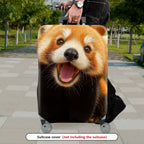 1-Piece Cute Red Panda Animal Fun Cover Happy Travel  Suitcase Luggage Cover, Stretch Protective Sleeve