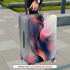 1-Piece Abstract Swirl Colorful Artistic Modern Stylish  Suitcase Luggage Cover, Stretch Protective Sleeve