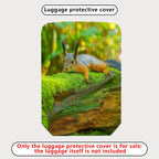 1-Piece Cute Relaxed Squirrel Forest Nature Wildlife  Suitcase Luggage Cover, Stretch Protective Sleeve