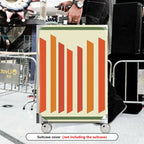 1-Piece Colorful Striped Modern Geometric Vibrant Abstract  Suitcase Luggage Cover, Stretch Protective Sleeve