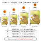 1-Piece Cute Animal Flower Nature Spring Travel  Suitcase Luggage Cover, Stretch Protective Sleeve