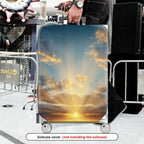 1-Piece Sunrise Sky Cloud Landscape Sunshine Travel  Suitcase Luggage Cover, Stretch Protective Sleeve