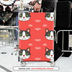 1-Piece Cat Animal  Cute Fun Playful Design  Suitcase Luggage Cover, Stretch Protective Sleeve