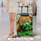 1-Piece Cute Red Panda Bamboo Nature Animal Wildlife  Suitcase Luggage Cover, Stretch Protective Sleeve