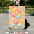 1-Piece Macaron Pastel Cute Colorful Fun Pattern  Suitcase Luggage Cover, Stretch Protective Sleeve
