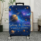 1-Piece Cosmic Galaxy Star Planet Universe Adventure  Suitcase Luggage Cover, Stretch Protective Sleeve