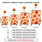 1-Piece Tomato Pattern Bright Red Juicy Fresh Artistic  Suitcase Luggage Cover, Stretch Protective Sleeve