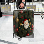 1-Piece Santa Claus Christmas Festive Holiday Ornaments  Suitcase Luggage Cover, Stretch Protective Sleeve