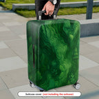 1-Piece Green Forest Nature Wilderness Topographic Landscape  Suitcase Luggage Cover, Stretch Protective Sleeve