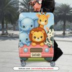 1-Piece Cute Animal  Safari Travel  Suitcase Luggage Cover, Stretch Protective Sleeve