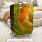 1-Piece Bird Nature Forest Art Cute Animal Wildlife  Suitcase Luggage Cover, Stretch Protective Sleeve