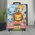 1-Piece Cute Animal  Safari Travel  Suitcase Luggage Cover, Stretch Protective Sleeve