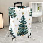 1-Piece Christmas Tree Star Decoration Holiday Lights Snowy  Suitcase Luggage Cover, Stretch Protective Sleeve