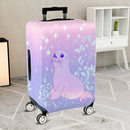 1-Piece Cute Seal Starry Floral Pastel Gradient Magical  Suitcase Luggage Cover, Stretch Protective Sleeve