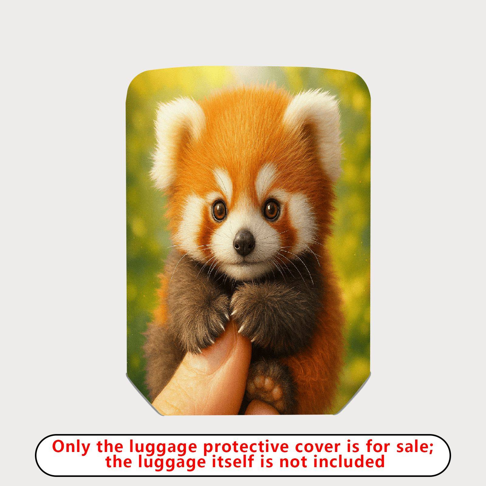 1-Piece Cute Adorable Red Panda Animal Nature Wildlife  Suitcase Luggage Cover, Stretch Protective Sleeve