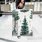 1-Piece Christmas Tree Star Decoration Holiday Lights Snowy  Suitcase Luggage Cover, Stretch Protective Sleeve