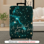 1-Piece Starry Galaxy Astral Cosmic Celestial Night  Suitcase Luggage Cover, Stretch Protective Sleeve