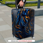 1-Piece Wild Animal Tiger Eye Art Cosmic Night  Suitcase Luggage Cover, Stretch Protective Sleeve