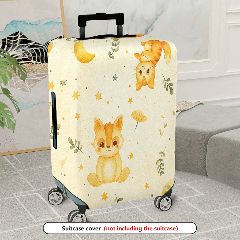 1-Piece Animal Star Moon Flower Leaf  Suitcase Luggage Cover, Stretch Protective Sleeve