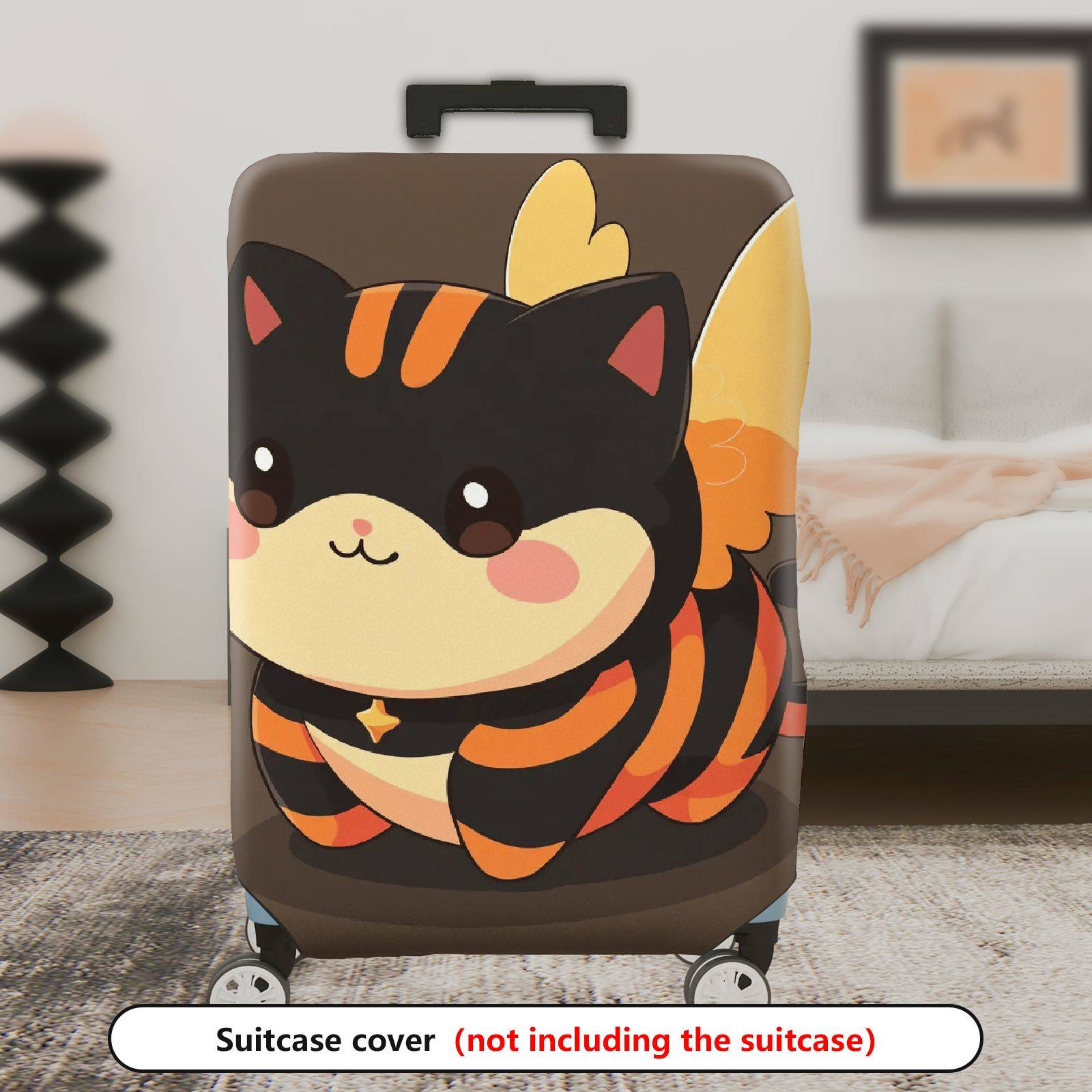 1-Piece Animal Striped Cute Decorative Colorful  Suitcase Luggage Cover, Stretch Protective Sleeve