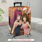 1-Piece Anime Bunny Girl Bar Lounge  Character Decorative  Suitcase Luggage Cover, Stretch Protective Sleeve