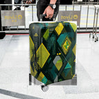 1-Piece Abstract Geometric Colorful Trendy Modern Artistic  Suitcase Luggage Cover, Stretch Protective Sleeve