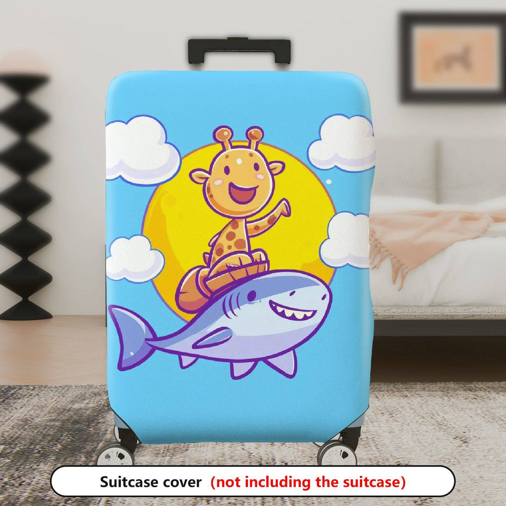 1-Piece Animal Space Cloud Ocean Fun  Suitcase Luggage Cover, Stretch Protective Sleeve