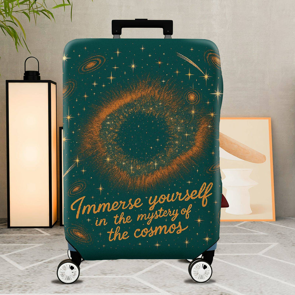 1-Piece Galaxy Starry Sky Space Cosmic Astronomy  Suitcase Luggage Cover, Stretch Protective Sleeve