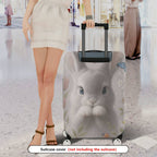 1-Piece Rabbit Floral Nature Butterfly Animal Cute  Suitcase Luggage Cover, Stretch Protective Sleeve