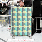 1-Piece Geometric Pattern Colorful Modern Stylish Trendy Artistic  Suitcase Luggage Cover, Stretch Protective Sleeve