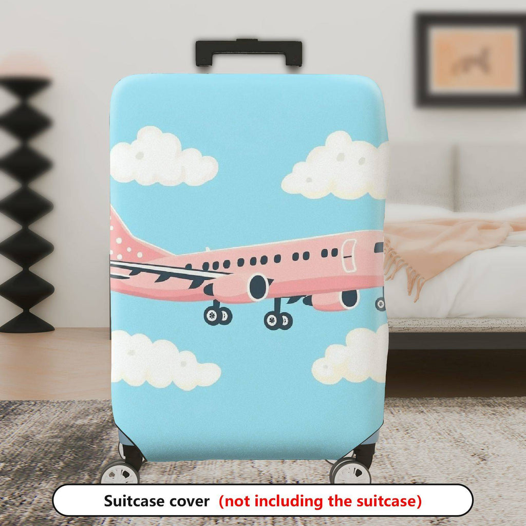 1-Piece Airplane Cloud Sky Travel Luggage  Suitcase Luggage Cover, Stretch Protective Sleeve