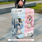 1-Piece Unicorn  Pink Blue Cute Pattern Decorative  Suitcase Luggage Cover, Stretch Protective Sleeve
