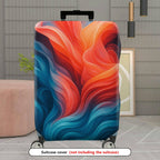 1-Piece Abstract Vibrant Colorful Artistic Modern Stylish  Suitcase Luggage Cover, Stretch Protective Sleeve