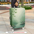 1-Piece Forest River Waterfall Nature Landscape Travel  Suitcase Luggage Cover, Stretch Protective Sleeve