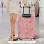 1-Piece Cherry Blossom Pink Flower Fruit Cute Sweet  Suitcase Luggage Cover, Stretch Protective Sleeve