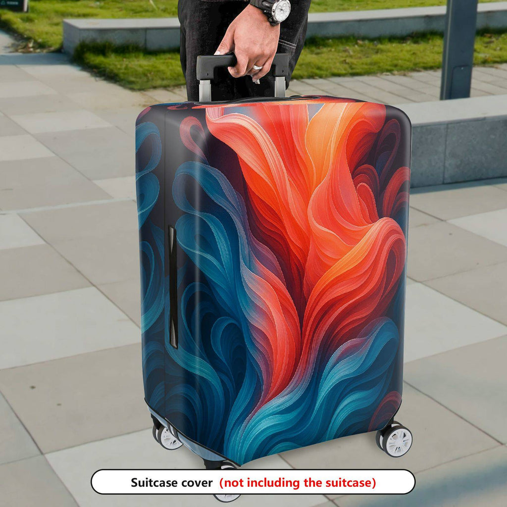 1-Piece Abstract Vibrant Colorful Artistic Modern Stylish  Suitcase Luggage Cover, Stretch Protective Sleeve