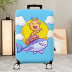 1-Piece Animal Space Cloud Ocean Fun  Suitcase Luggage Cover, Stretch Protective Sleeve